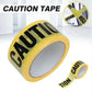 5PCS 100M Caution Warning Tape 75mm Yellow Black PE for Construction Marking