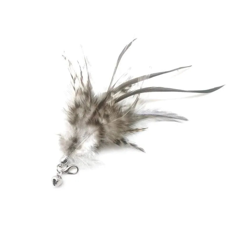 Cat Play Toy Simulation Birds Teaser Wand Interactive Stick with Suction Cup - 2