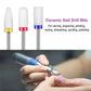 16pcs Ceramic and Tungsten Nail Drill Bit Set for Gel Polish Acrylic Removal