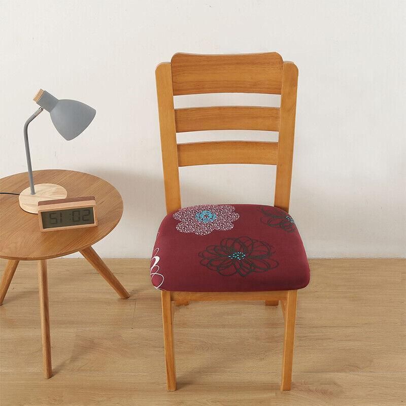 Stretch Dining Chair Seat Covers Removable Seat Cushion Slipcovers Protector - H