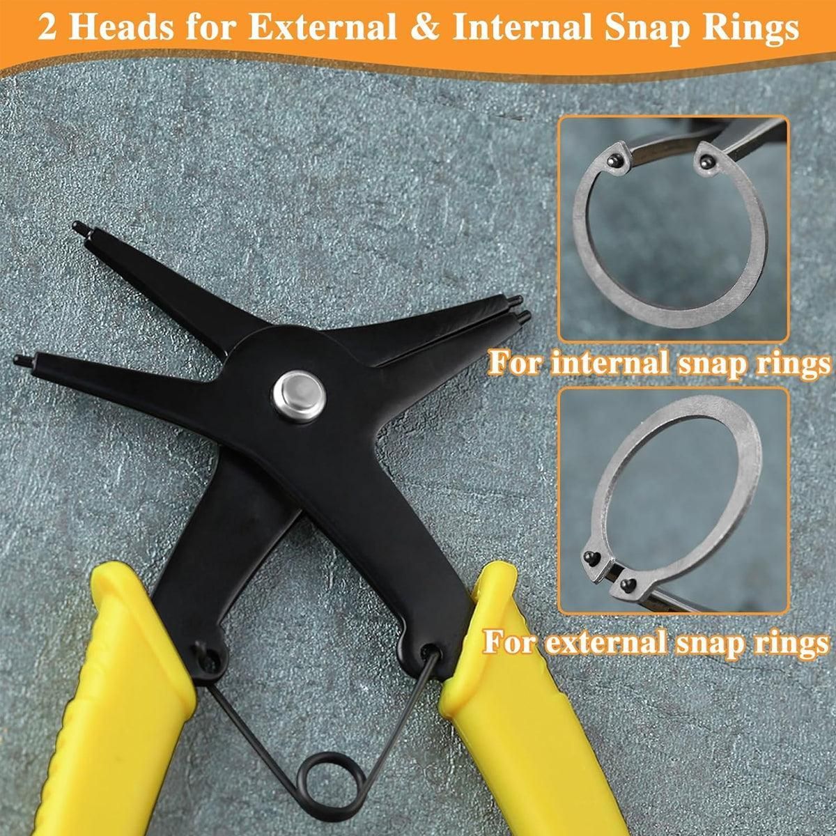 2in1 Circlip Ring Pliers Multi Functional Internal External Retaining Ring Plier