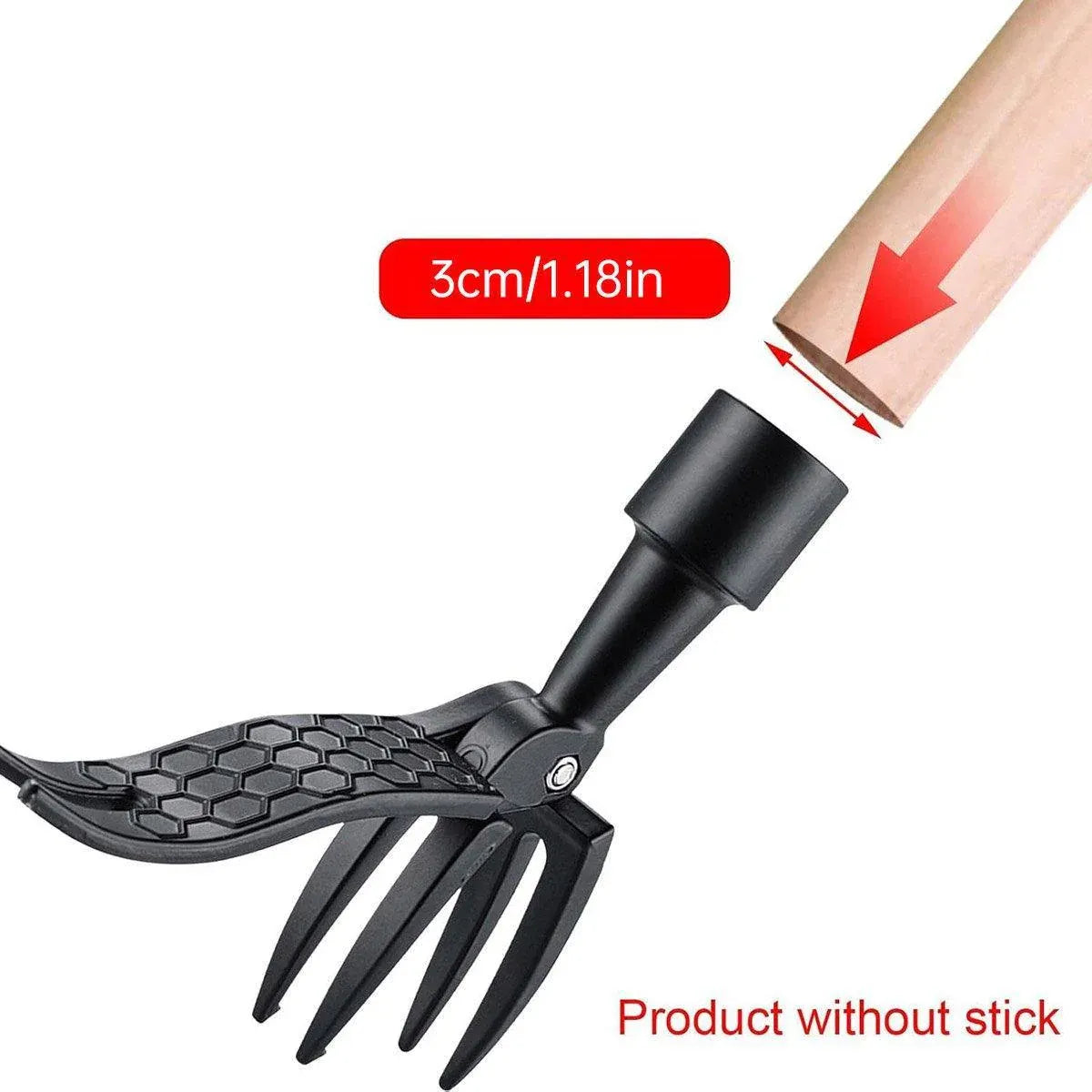 Weeding uprooting lifting with tongs gardening tools easy