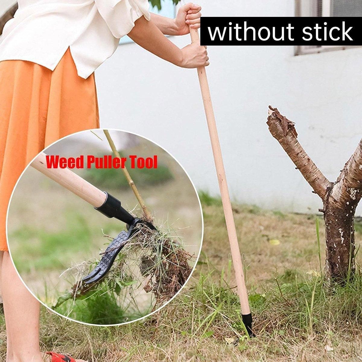Weeding uprooting lifting with material finish and practical fittings
