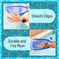 1-Piece Blue Pool Skimmer Net with Short Handle