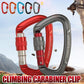 25KN Screwgate Locking Rock Climbing Carabiner Clip Aluminum D Ring Hook Buckle - Gray