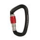 25KN Screwgate Locking Rock Climbing Carabiner Clip Aluminum D Ring Hook Buckle - Orange