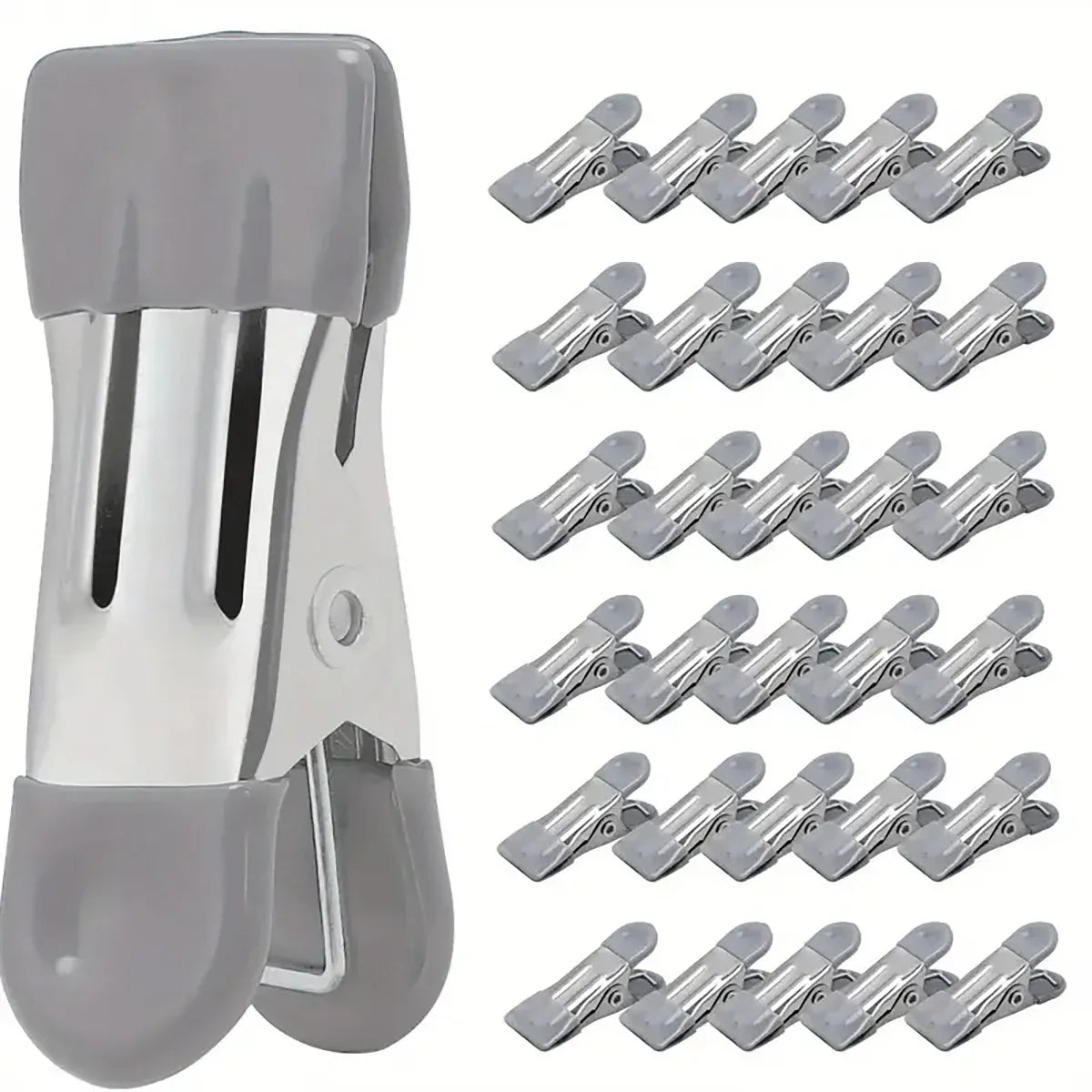 30pcs Multi Functional Stainless Steel Clothes Drying Clips Windproof Clips