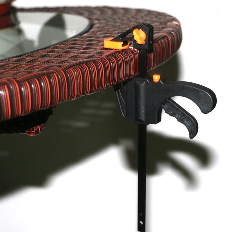 Quick Woodworking Clip Bar Clamp F-Tyle Grip Quick Ratchet Release Squeeze Tools - Orange