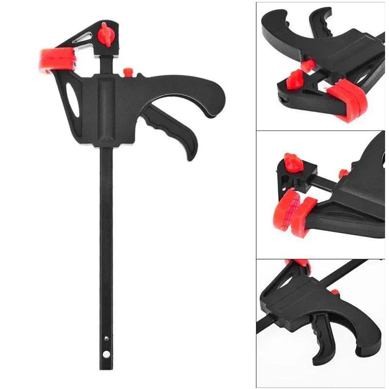 Quick Woodworking Clip Bar Clamp F-Tyle Grip Quick Ratchet Release Squeeze Tools - Orange