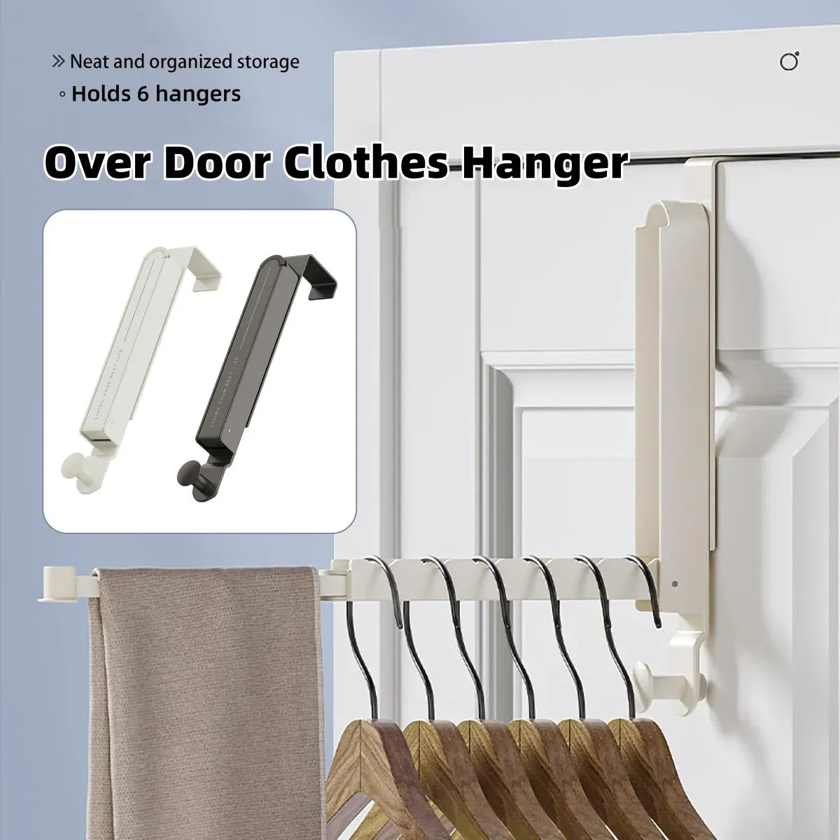 Folding Behind the Door Hook Hanger Clothes Hat Hanger Wall Mounted Organizer - Grey
