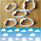 5PCS Cloud Shape Cookie Cutters Set for Fondant Cake Clay and Baking Crafts