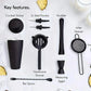 8PCS/700ML Stainless Steel Cocktail Shaker Bartender Tools Set Bar Supplies