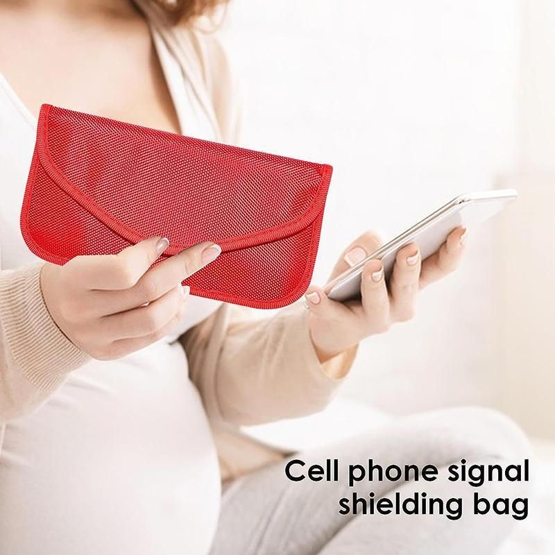 Car Key Case For Faraday Cage Fob Pouch Keyless RFID Blocking Bag - Coffee