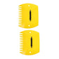 2pcs Outdoor Leaf Clip Plastic Rake Garden Tools Collecting Leaves Yard Cleanup - Yellow