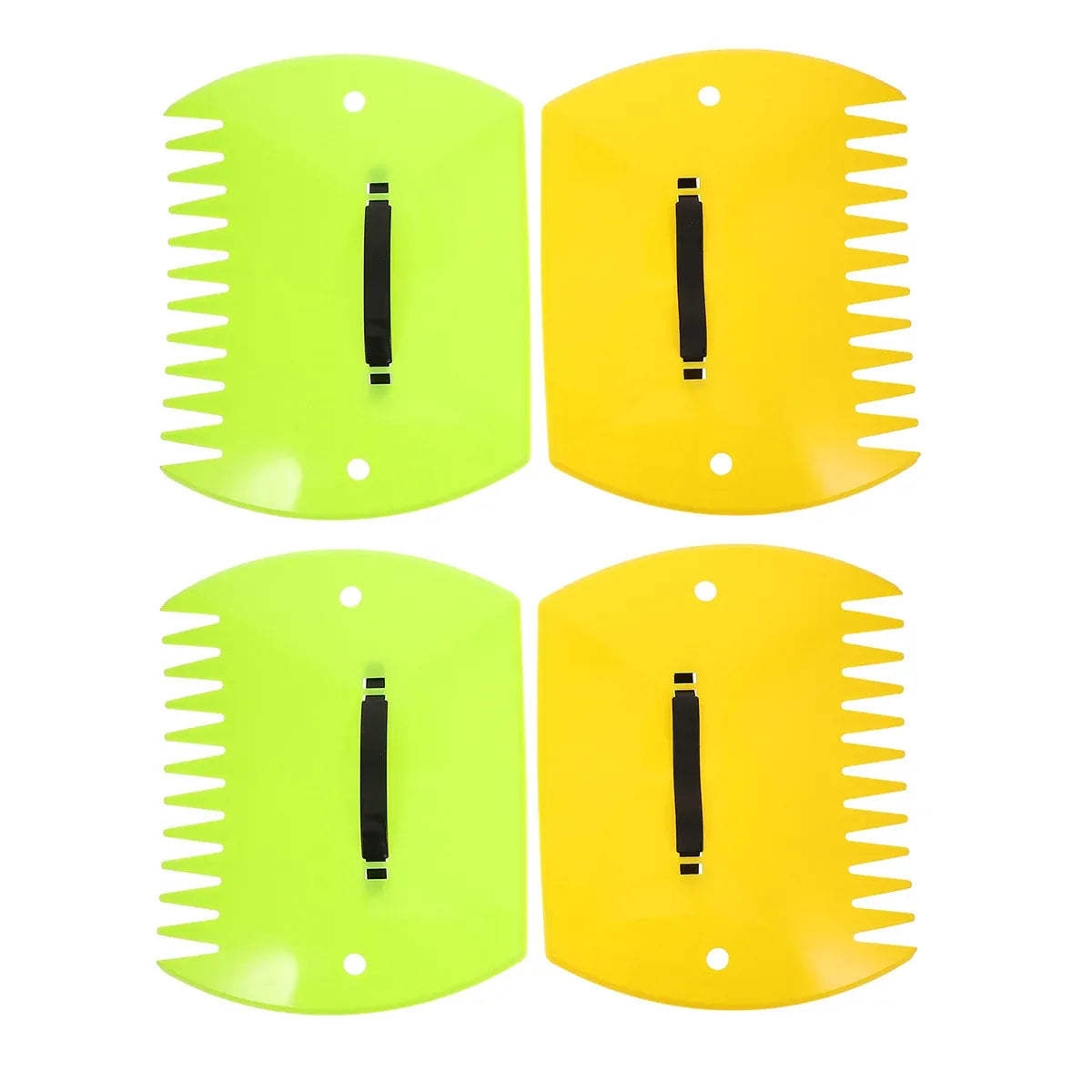 2pcs Outdoor Leaf Clip Plastic Rake Garden Tools Collecting Leaves Yard Cleanup - Yellow