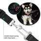 Adjustable Pet Harness Lead for Car Travel with Clip Attachment Nylon Restraint Strap - Black
