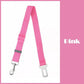 Adjustable Pet Harness Lead for Car Travel with Clip Attachment Nylon Restraint Strap - Black