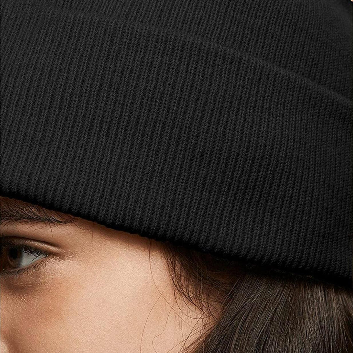 Men Women Mini Fisherman Beanie Winter Spring Hat Soft Knitted Docker Skull Cap - Khaki