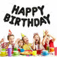 40Cm 3D Happy Birthday Letters Balloons Inflating Foil Banner Bunting Celebrate - Rose Gold