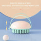 Handheld Scalp Massager Brush for Hair Washing and Shampoo with Silicone Bristles - Yellow