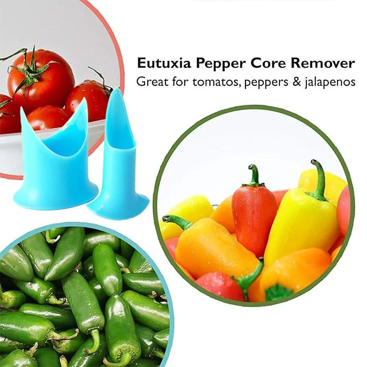 3set Fruit and Vegetable Corer Seed Remover Kitchen Tool for Easy Food Prep