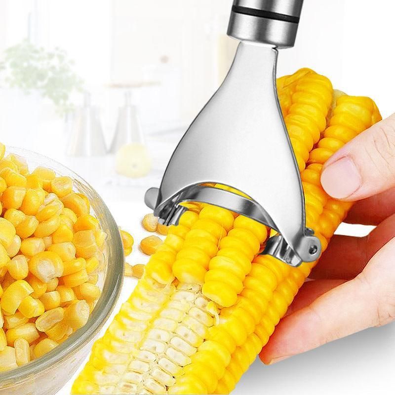 One-Step Corn Peeler Thresher Tools Kitchen Cob Kerneler Cutter Stripper Remover