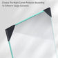 200pcs Glass Corner Protector Plastic Tile Sleeve for Acrylic Anti Collision Use