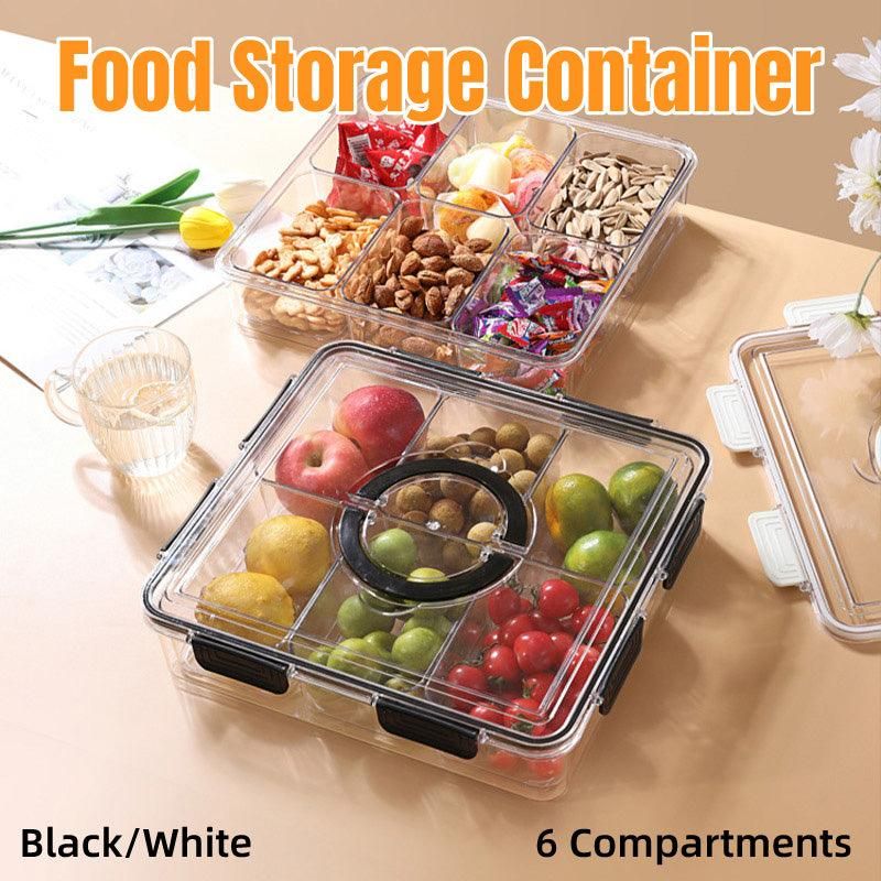 Portable Household Kitchen Refrigerator Storage Box Food Organizer Fresh Keeper - White