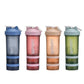 Powder Milkshake Drink Cup Sport Water Bottle 500Ml 3 Tier Protein Shaker Pill - Green