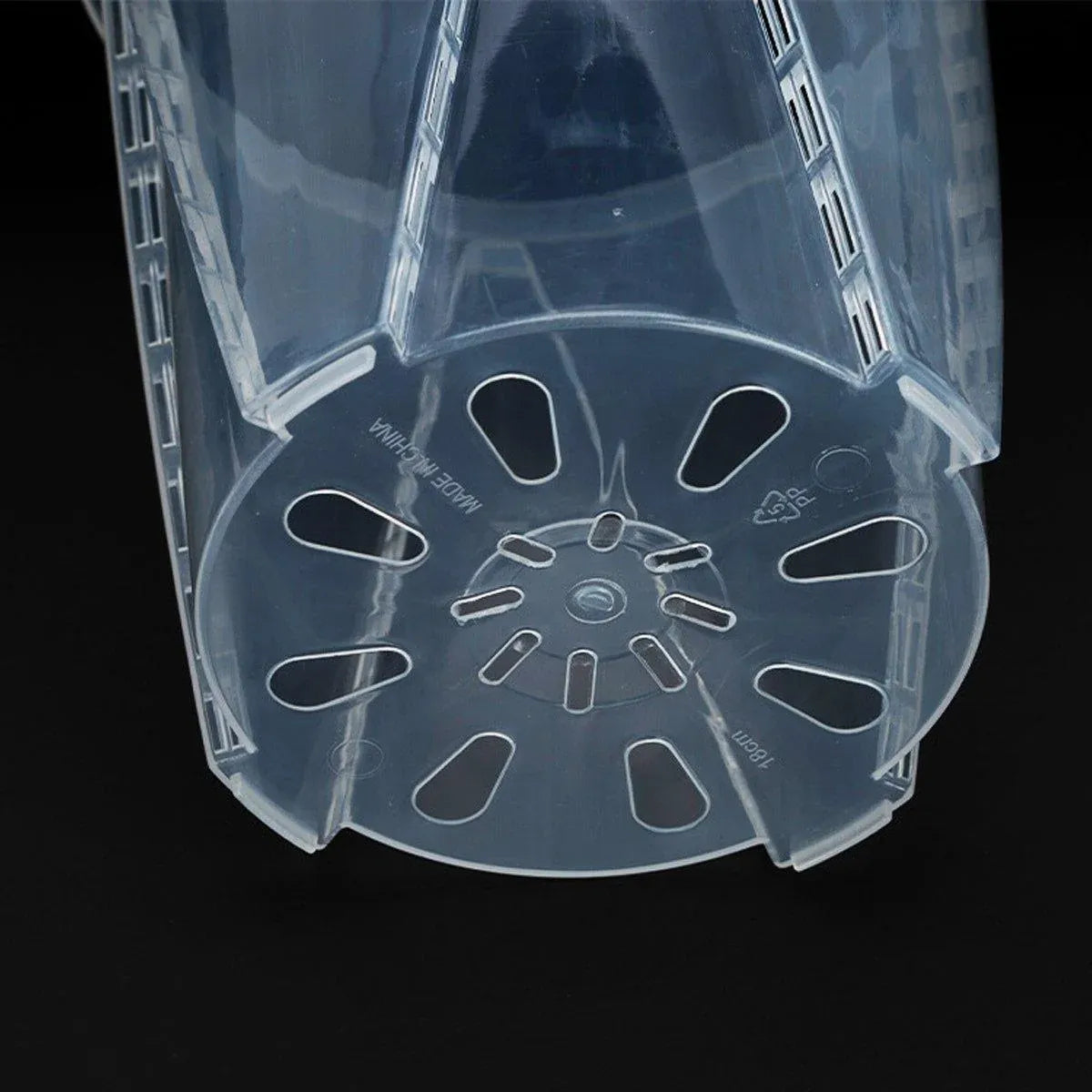 10xClear Plastic Orchid Pots with Holes for Phalaenopsis Root Aeration