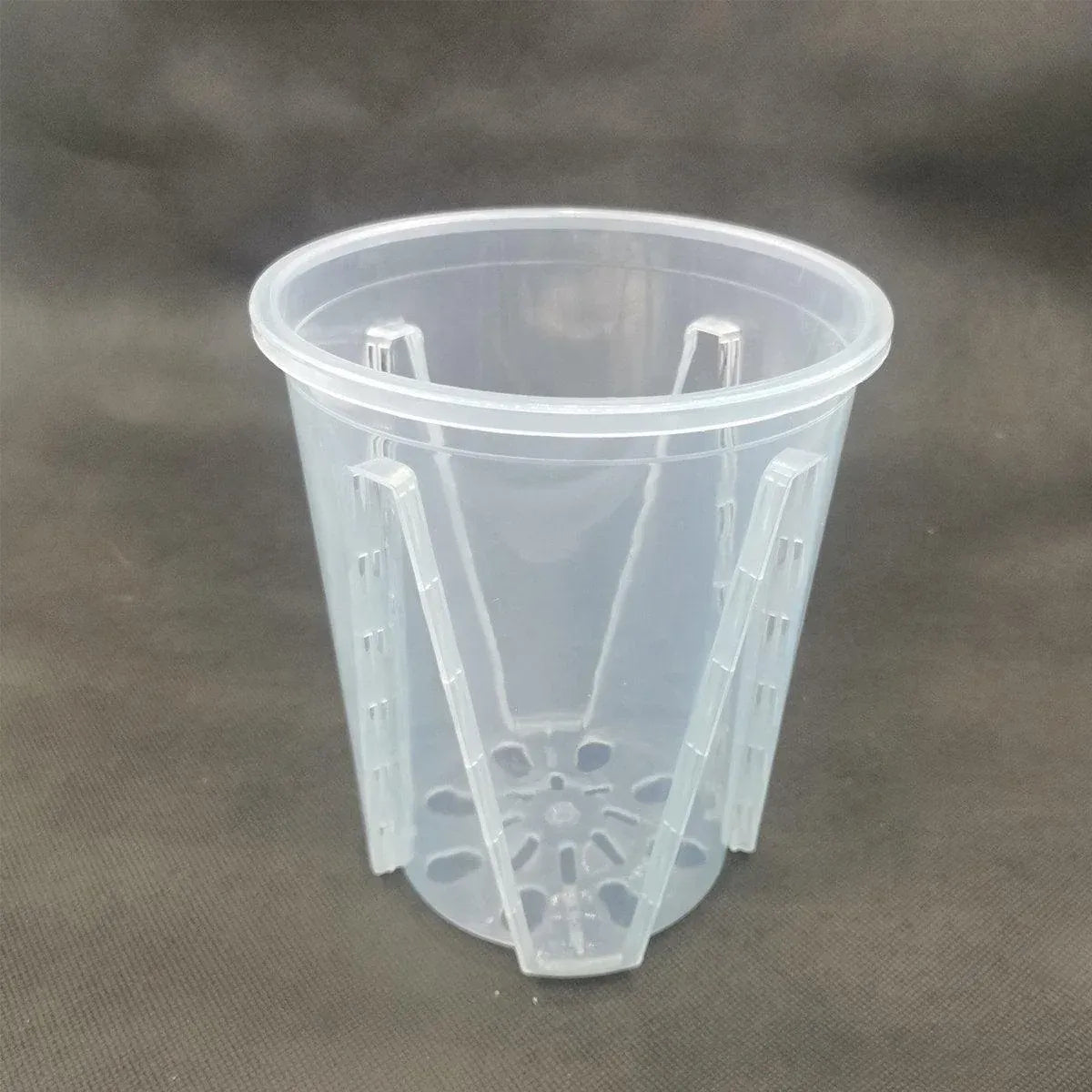 10xClear Plastic Orchid Pots with Holes for Phalaenopsis Root Aeration