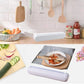 Plastic Wrap Cutter Kitchen Tool Storage Cutting Box Divider Household Organizer