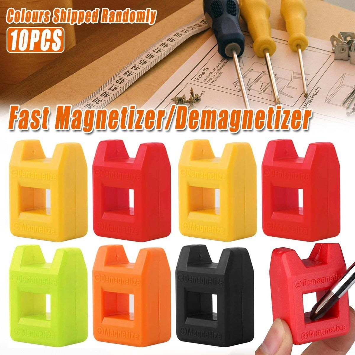 10pcs Colourful Magnetic/Demagnetic Screwdriver Set Hand Tools for Repairs