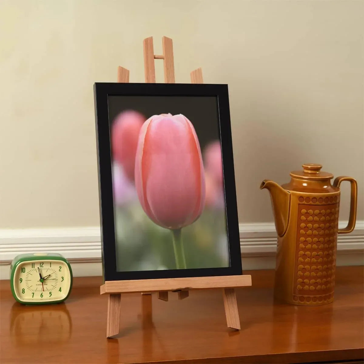 Tabletop Solid Wood Easel Adjustable Height Foldable for Art Sketch Oil Painting - 50cm