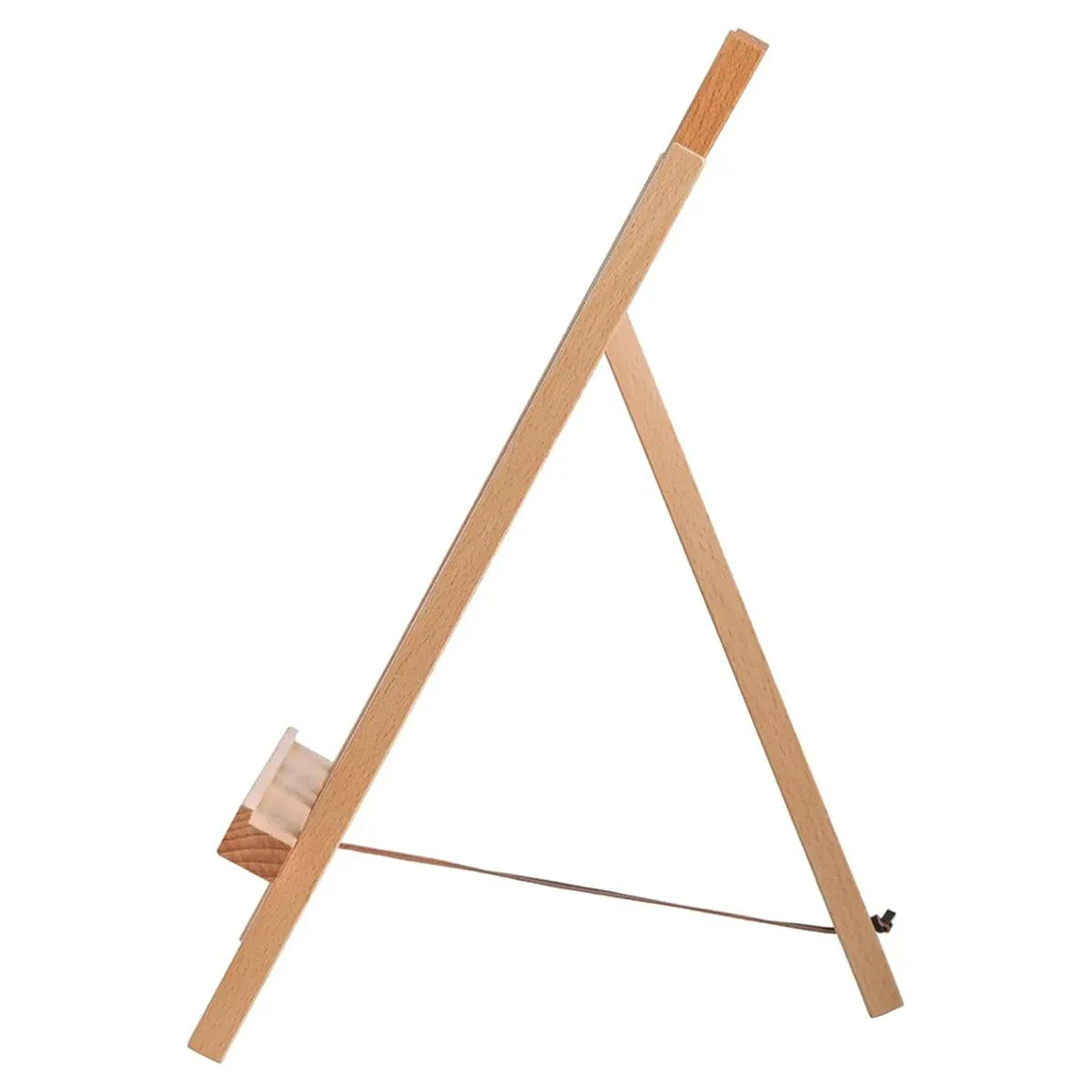 Tabletop Solid Wood Easel Adjustable Height Foldable for Art Sketch Oil Painting - 50cm