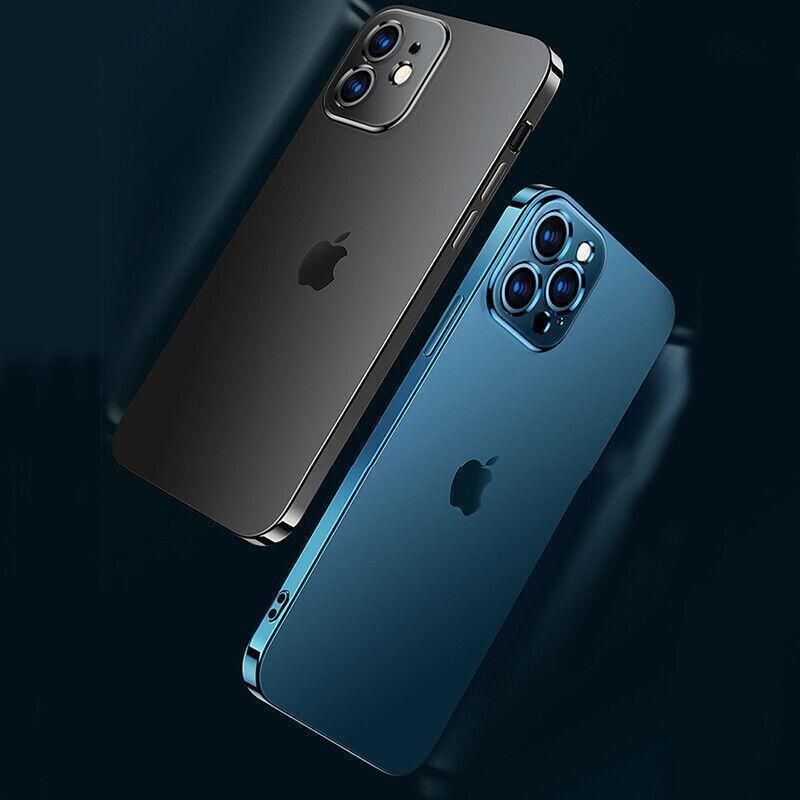 Blue For iPhone 13 12 11 Pro Max Case Thin Matte Ultra Slim Shockproof Clear Cover - iPhone 13 Pro