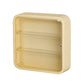 Wall Mounted Showcase Acrylic Figures Toys Display Case Dustproof Storage Box - Yellow