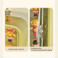 Wall Mounted Showcase Acrylic Figures Toys Display Case Dustproof Storage Box - Yellow