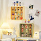 Wall Mounted Showcase Acrylic Figures Toys Display Case Dustproof Storage Box - Yellow