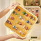Wall Mounted Showcase Acrylic Figures Toys Display Case Dustproof Storage Box - Yellow