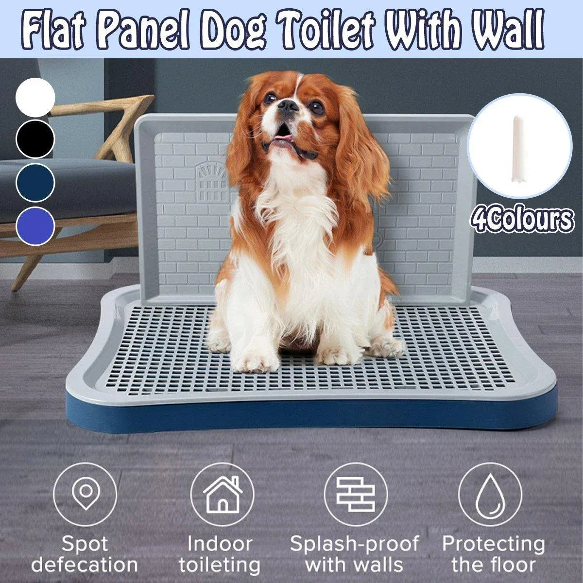 Pet Potty Training Pad Small And Medium-sized Dog Toilet Urinal Pee Tray - Blue