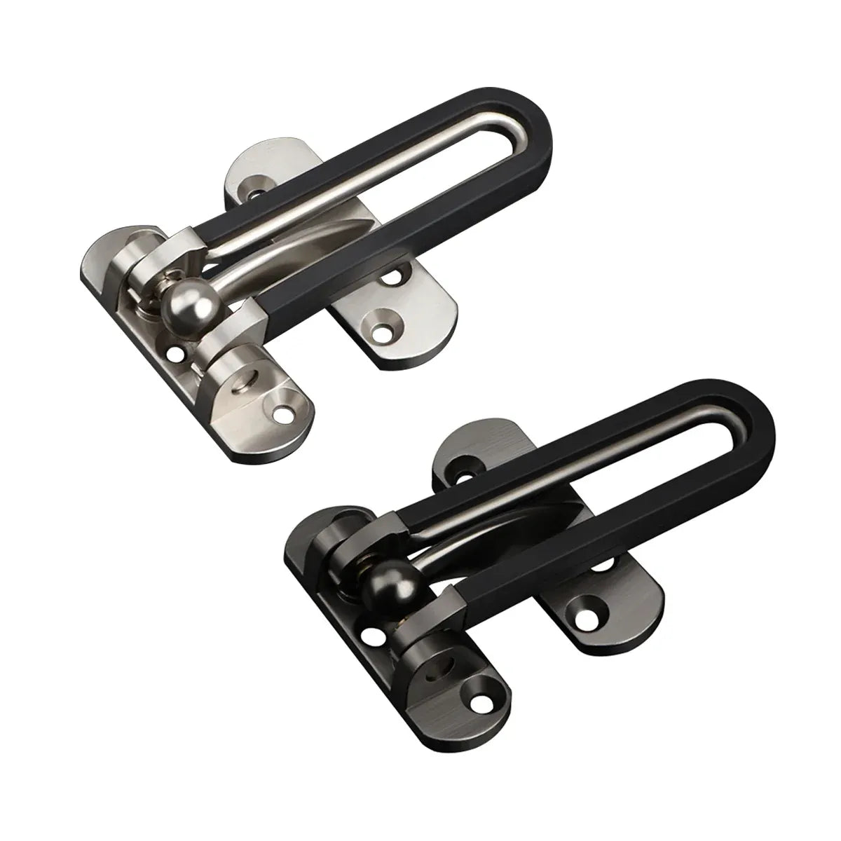 Anti Theft Lock Latch Door Bolt Security Lock For Home Bedroom Bathroom - Silver
