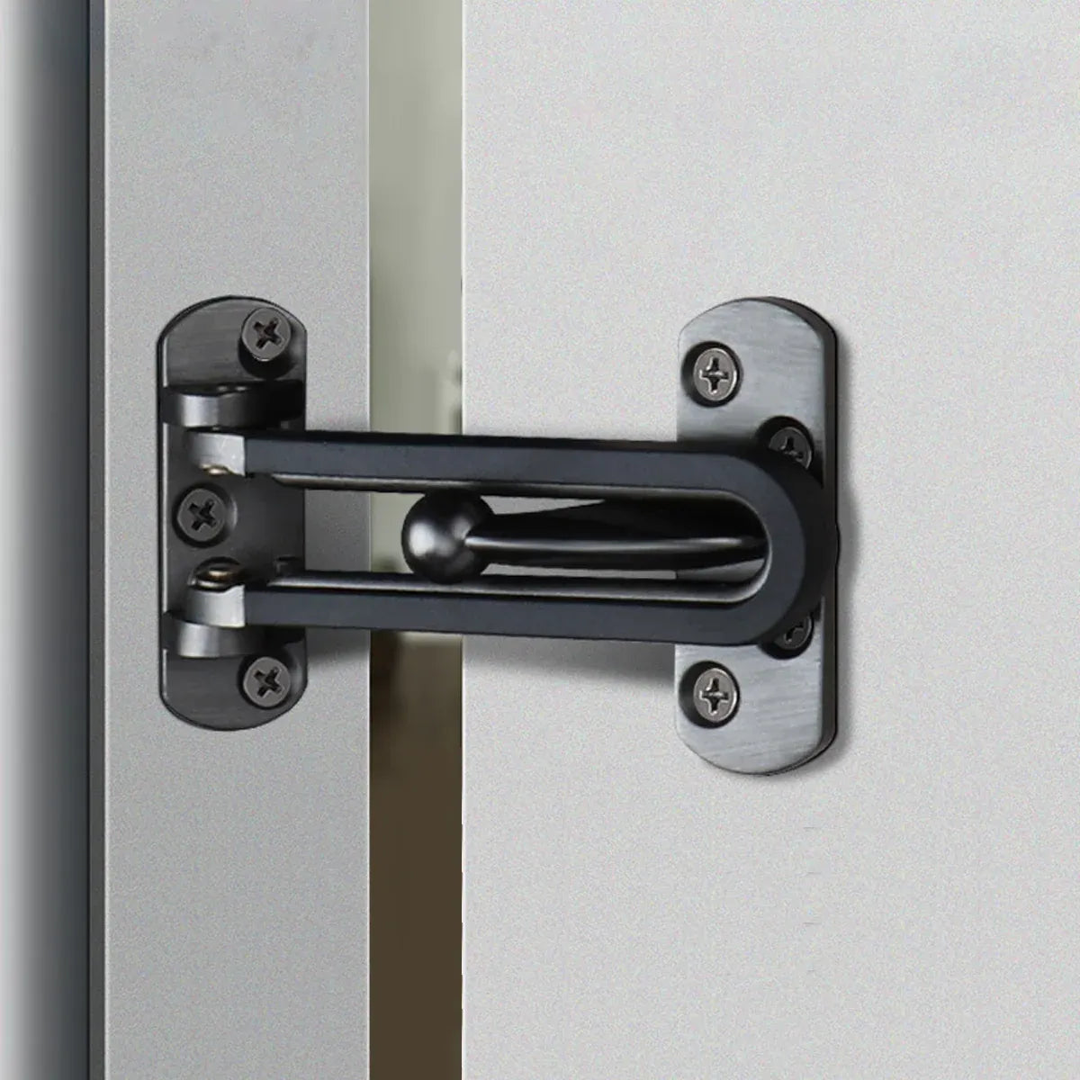 Anti Theft Lock Latch Door Bolt Security Lock For Home Bedroom Bathroom - Silver