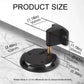 Push Lock Door Stop Floor Mounted Mechanical Door Holder Zinc Alloy - Black