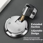 Push Lock Door Stop Floor Mounted Mechanical Door Holder Zinc Alloy - Black