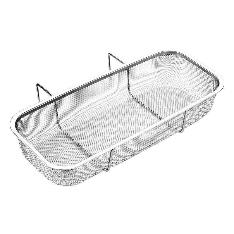 Stainless Steel Sink Drainer Basket Rack for Kitchen Dish Drying and Storage