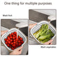6pcs Multifunctional Drainage Basket for Fruits Vegetables Kitchen Household Use