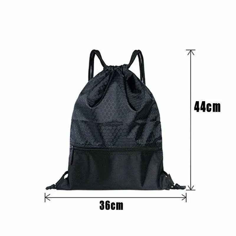 Backpack Sport Pack String Tote Gym Bag Cinch Sack School Drawstring Capacity - Green