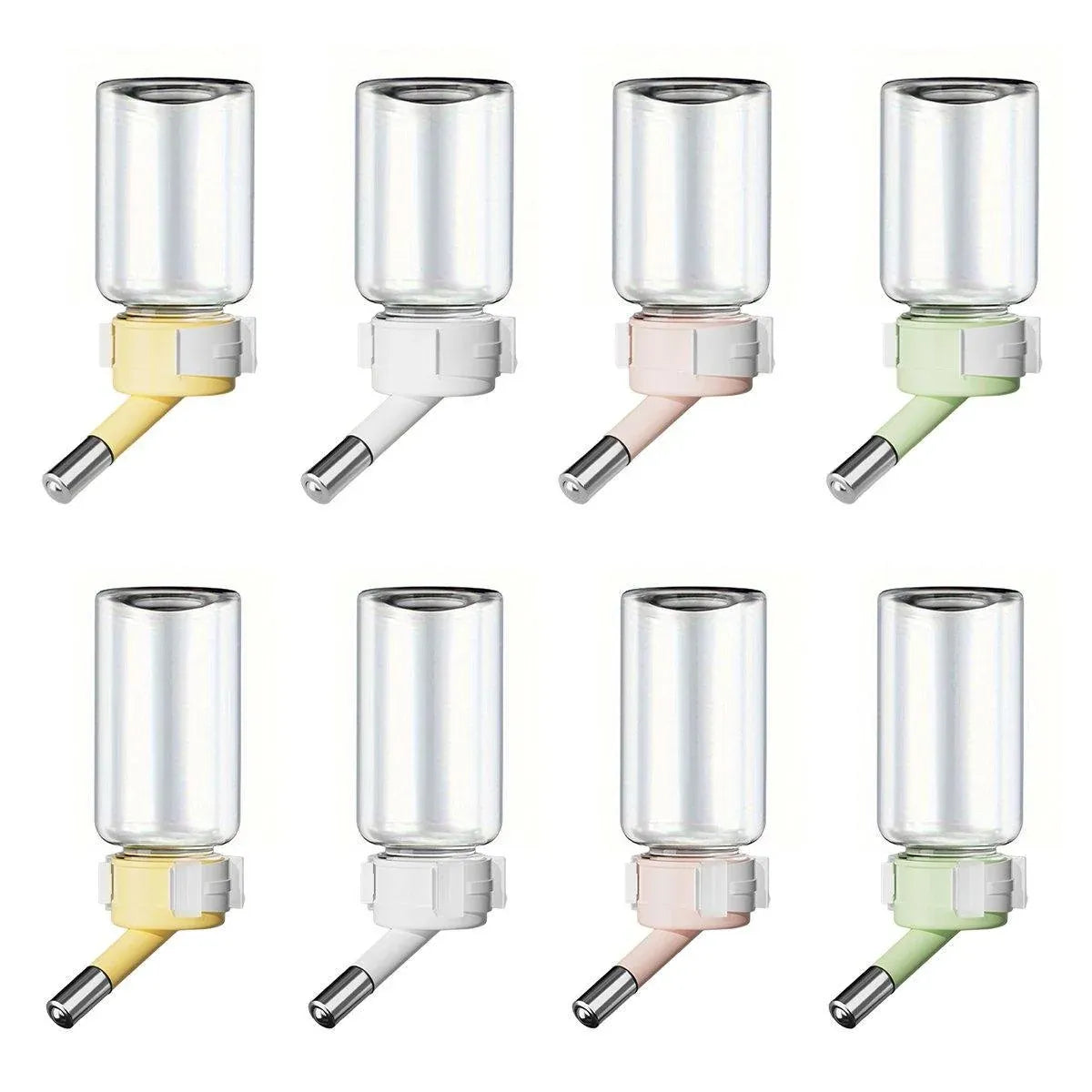Pet Water Bottle for Hamster Guinea Pig Rabbit Vacuum Drinking Feeder Kettle - 80ml-Yellow