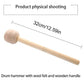 2pcs Felt Drumsticks Gong Mallets Soft Hammer Drum Accessories Percussion Tools
